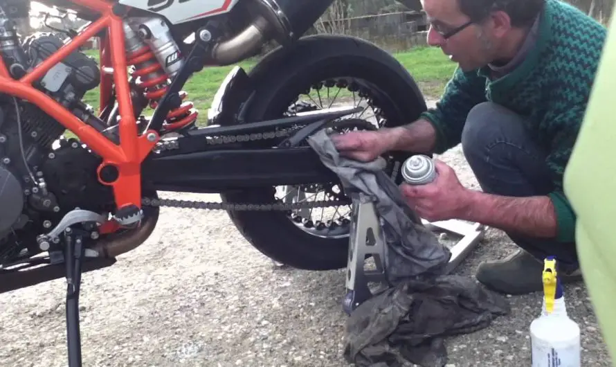 Wat te doen met niet-lekkend kettingvet voor motorfietsen?
